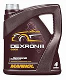MANNOL | Líquido de Transmisión Sintético Universal ATF 4L | MN8206-4 | Compatible con Dexron-III H/G/F, Dexron-II E y Ford Mercon V | Ideal para Turismos, Comerciales y Todoterrenos