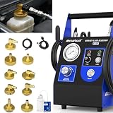 Kit de purgado de Frenos automático PLAYOCCAR, purgador de líquido de Frenos eléctrico 220V, operación por una Sola Persona, llenado sin Aire, Control preciso de presión, 9 adaptadores.
