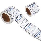 GORGECRAFT 250 piezas de pegatinas de cambio de aceite transparentes de 5x5cm de PET, adhesivas, extraíbles, para mantenimiento de automóviles, etiquetas de parabrisas, regalos