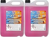 krafft Anticongelante Coche Rosa G12++, Líquido Refrigerante con Tecnología Híbrida - 5 L (Paquete de 2)