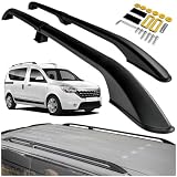 CHROMEMASTER | Compatible con Dacia Dokker 2012-2021 | Barras Portaequipajes, Rieles de Techo; Se Utilizan para el Montaje de Portaequipajes de Techo, Cajas de Techo o Portabicicletas; Aluminio