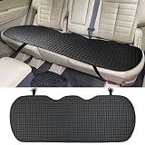 ZATOOTO 128 * 49 cm Cojin Asiento Coche, Univ ersal Impermeable Funda | 2 Piezas, Color Negro, Antideslizante, Cuero PU, Instalación Sencilla, Resistente Al Desgaste, Repelente Al Agua