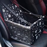 Asiento de Coche para Perros de tamaño pequeño y Mediano para Perros con cinturón de Seguridad, Bolsa para Perros y Gatos
