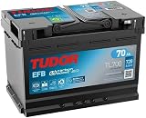 TUDOR Batería TL700 70Ah 760A/EN | L 278mm B 175mm H 190mm, Compatible con VW Polo V 6R1 6C1, Compatible con VW Golf VII 5G1 BQ1 BE1 BE2
