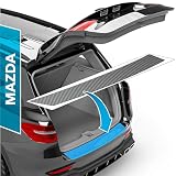 uProtect Película Protectora Maletero Juego Completo Compatible con Mazda CX-3 1 (I) DK I 2015-2021 - Protección Parachoques contra Rasguños, Pintura - Carbono