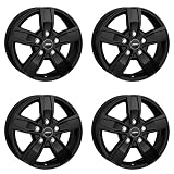 4x Llantas AUTEC QUANTRO 6.5x16 ET66 5x118 Schwarz matt