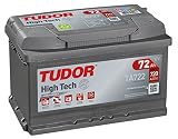 Batería de coche Tudor TA722 HIGH-TECH 72Ah, 720A,12V. Medidas: 278 x 175 x 175 mm Borne + derecha.