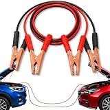 AUTOZOCO Pinzas de Batería de Coche y Motos, Cable de Arranque para Batería de Coche, Pinza de Arranque, Pinza Cocodrilo, Longitud 2.5 Metros, Incluye Bolsa Transporte, Cable 10 mm2, Pinzas 800 A