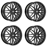 4x Oxigin llantas 25 Oxcross 7.5x17 ET51 5x100 black matt
