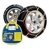 Goodyear Juego de 2 Cadenas de Nieve Metálicas para Coche de 9 mm Talla 90 con Tensor Automático Goodyear
