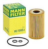 MANN-FILTER, HU 7008 z Filtro de aceite | Para Turismos, Filtración máxima, Protección motor, Sellado alta calidad, Calidad original OE